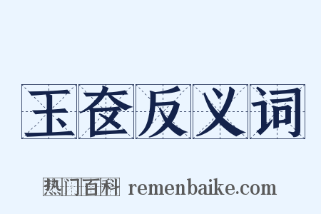 玉奁反义词是什么意思的图片